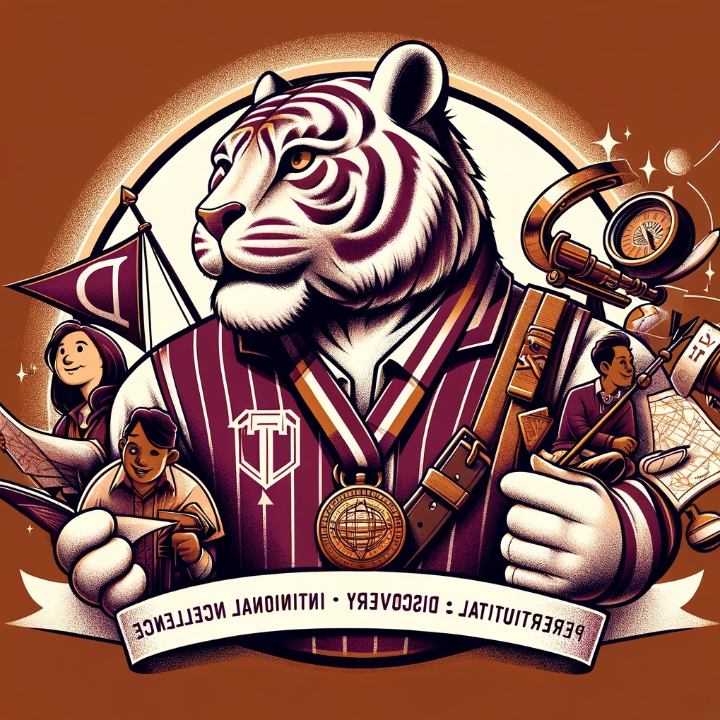 an ai-generated academic Tiger as an alternate 澳门金沙线上赌博官网 mascot